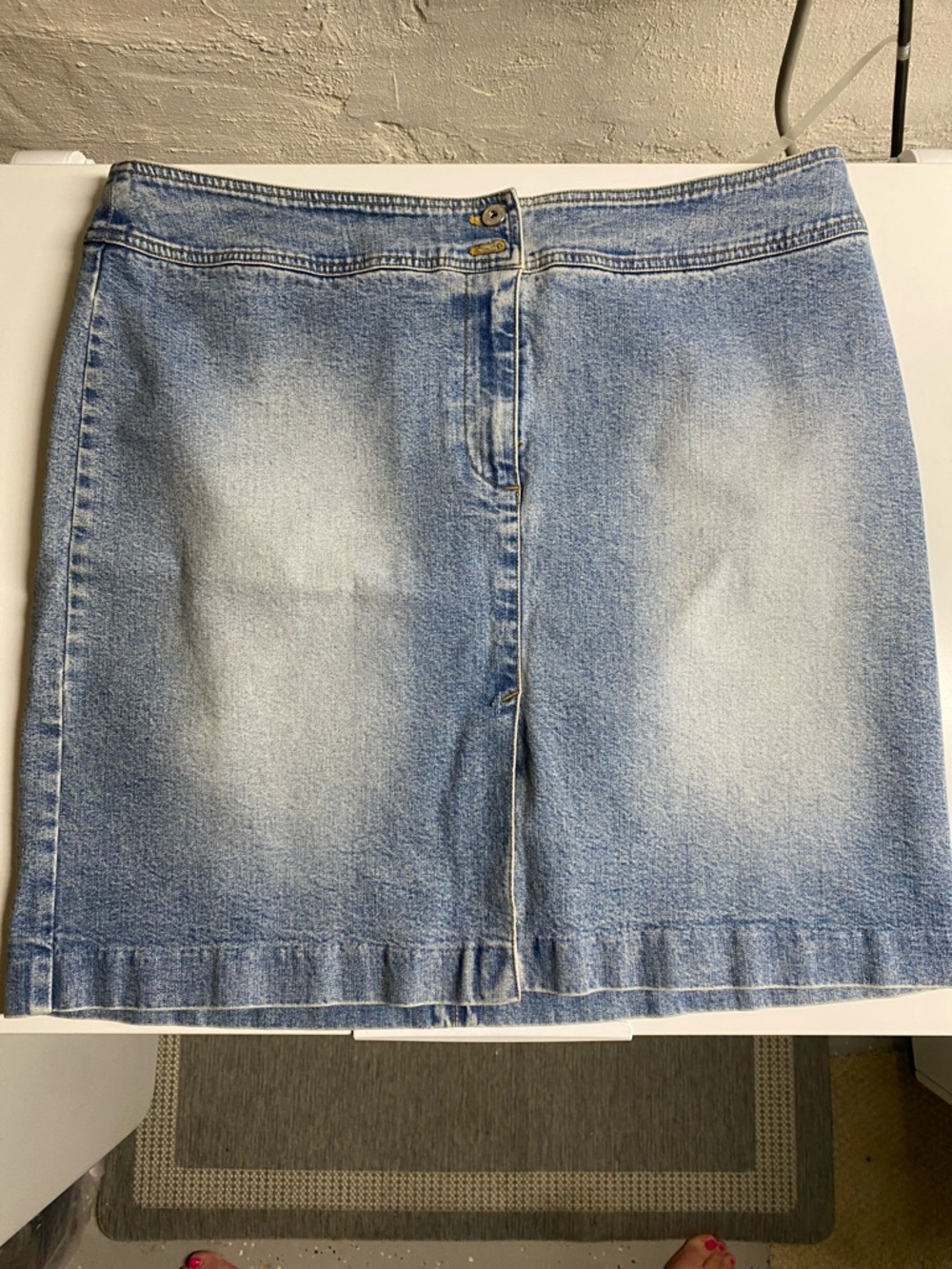 Lauren Ralph Lauren Light Blue Denim Mini Skirt